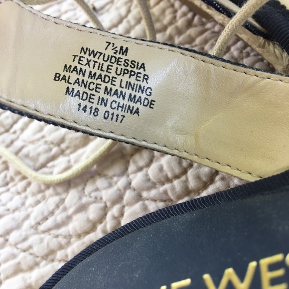 Nine West Udessia Lace-up flat sandal espadrille - Picture 3 of 7